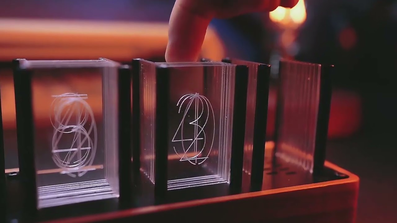 Desk Clock USB Digital Alarm Clock Nixie Tube Clock for Gift Desk Home Decor PP Finished 5 Tubes