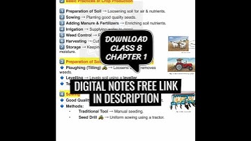 class 8 science chapter 1 crop production and management notes | ncert science