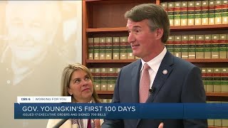 Gov. Youngkin looks back on first 100 days in office