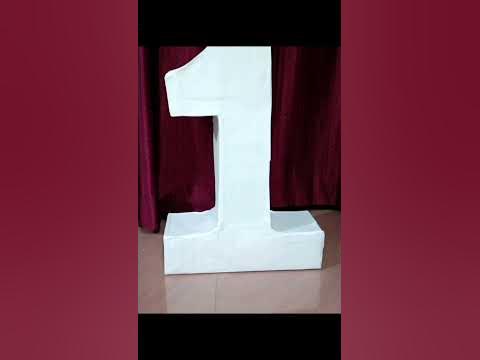 DIY Birthday Number 1 Standee| Baby first birthday party decoration