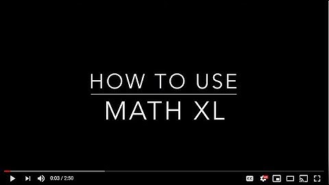 How to use MathXL