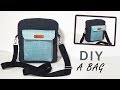 fantastic diy bag with pocket idea // how to sew a handbag zipper tutorial fast making