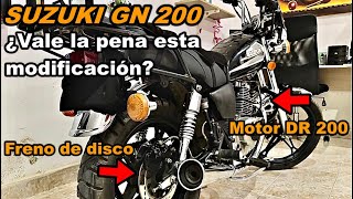 SUZUKI GN CON MOTOR DE DR200| ¿SÍ VALE LA PENA ESTA MODIFICACIÓN?| EL DUEÑO NOS CUENTA...