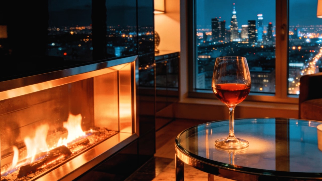 Night Jazz with Fireplace Glow | Sophisticated Smooth Music to Unwind
