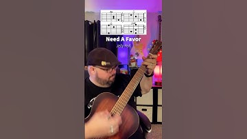 Thumbnail of Need A Favor by Jelly Roll Guitar Tutorial! #shorts #guitar #music #youtubeshorts #guitarra #musica