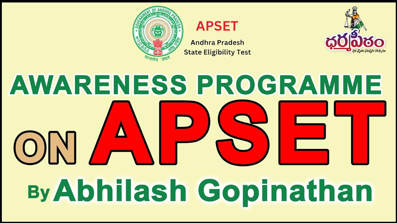 A webinar on APSET  