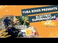 Yuba supercargo cla day with the frontloader electric cargo bike powered by bosch