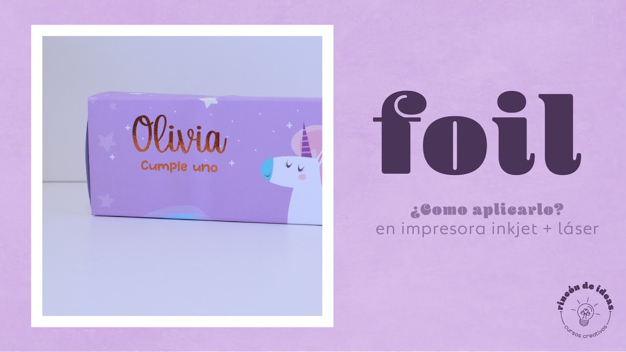 ¿Cómo aplicar FOIL? impresión inkjet + laser