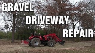 how to - repairing a muddy gravel driveway