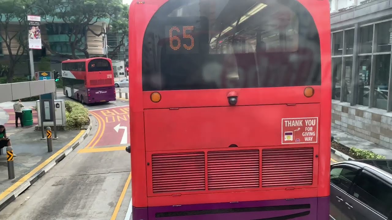 Bus Route 64 SBS Transit Volvo B9TL Model From Sims Place Interchange to YMCA Hyperlapse