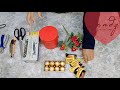 Tutorial gubahan bunga dalam box bulat || DIY gift box flowers bouquet