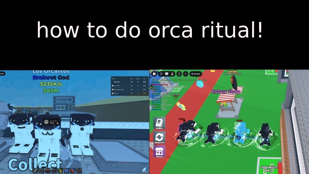 Orca Ritual Sab How to do orca ritual!(Roblox Steal A Brainrot) - YouTube