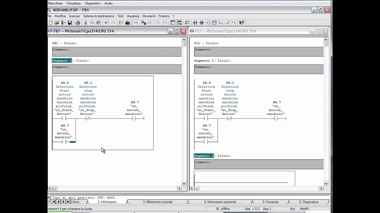 Simatic Manager - Differenza tra FB & FC parte 1/3 - lezione 7