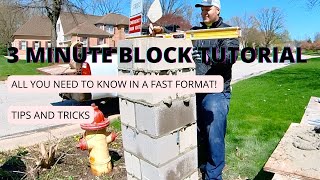 3 Minute Block Laying tutorial.