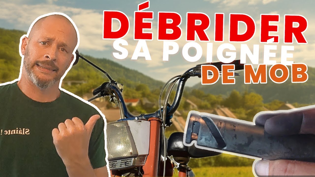Débrider sa mob à la poignée d'accélérateur MBK 40V Airsal 70cc SHA 15 REPOST