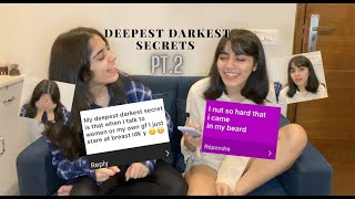 REACTING TO OUR SUBSCRIBERS DEEPEST DARKEST SECRETS Pt.2!! | Yagya & Yesha