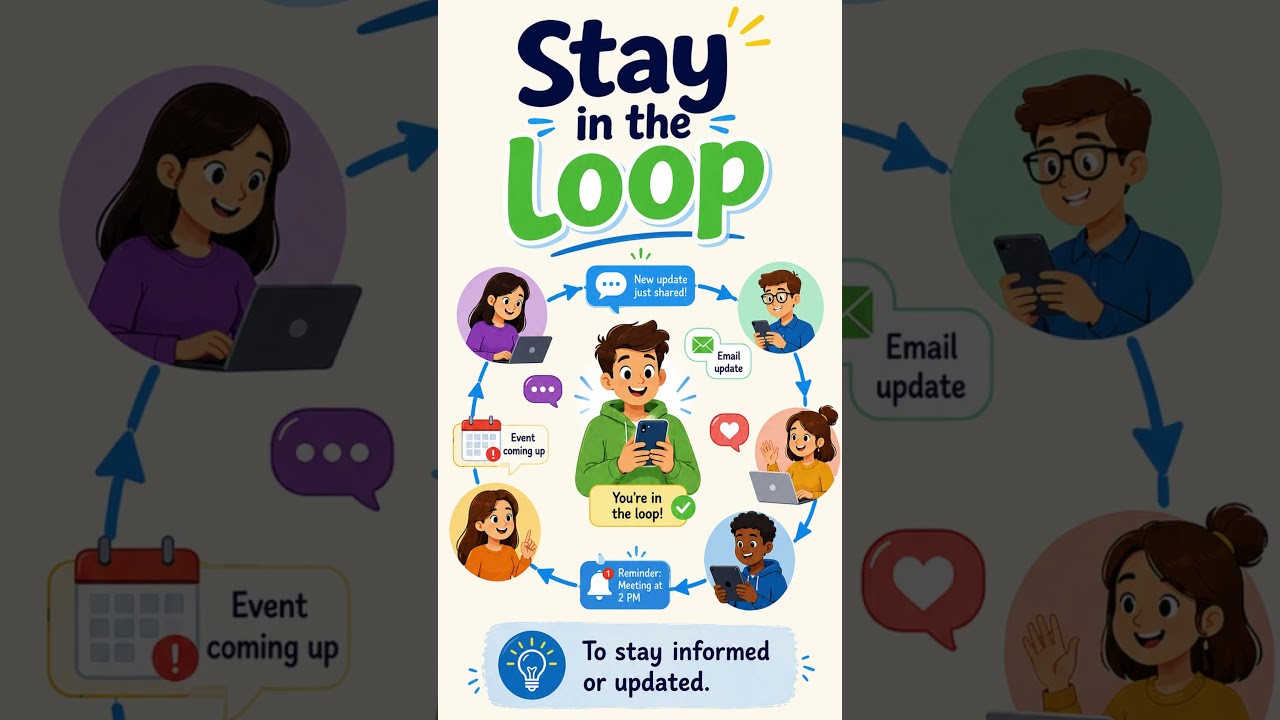 Stay in the Loop Meaning | Learn This Useful English Idiom!