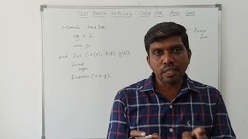 Testbank Verilog-code voor AND-poort || VLSI-ontwerp || S Vijay Murugan || Leergedachte