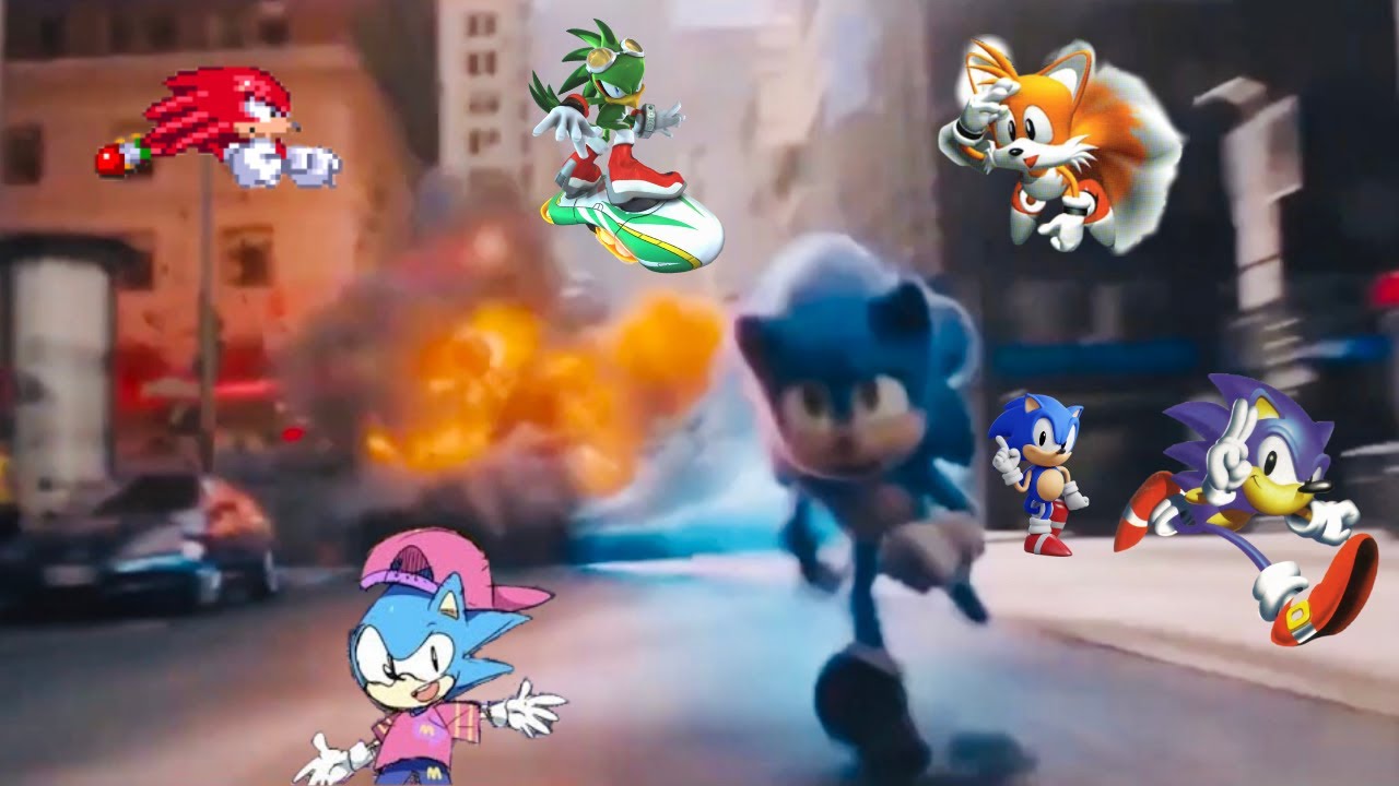 SONIC MOVIE CHASE SEQUENCE COMPILATION 7 (By Request of Super8bitGamer 113) YouTube