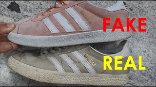 Adidas Gazelle real vs fake review. How to spot fake Adidas Gazelle sneakers