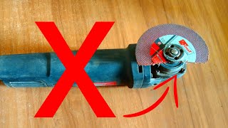 watch out !! using a angle grinder||how to mount a cutting disc onto an angle grinder correctly