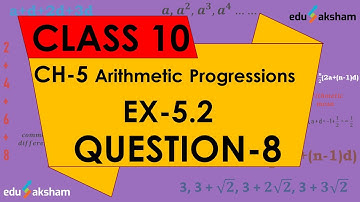 Class 10th Maths, Chapter 5, Ex 5.2, Q 8, Arithmetic Progressions NCERT CBSE Solution
