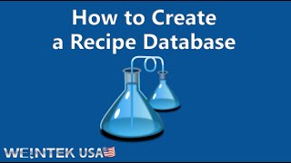 Transferring Recipe Data - Import, Export & Store Functions with EBPro