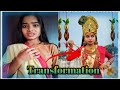 Transformation Myself Into Maa Durga 🙏 || Durga Maa Look By Savitri Mastiyan ||