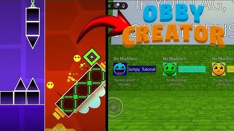 I Recreated GEOMETRY DASH In OBBY CREATOR! #oc 