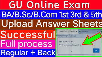GU Online Exam LIVE DEMO // Back/Arrear 2015,2016 + Regular BA/B.Sc/B.Com 1st 3rd & 5th sem Arrear