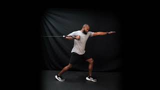 Split Stance Single-Arm Cable Press