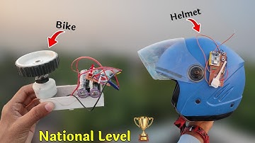 Smart Helmet Bike will start by wearing helmet | Amazing inspire Award Project