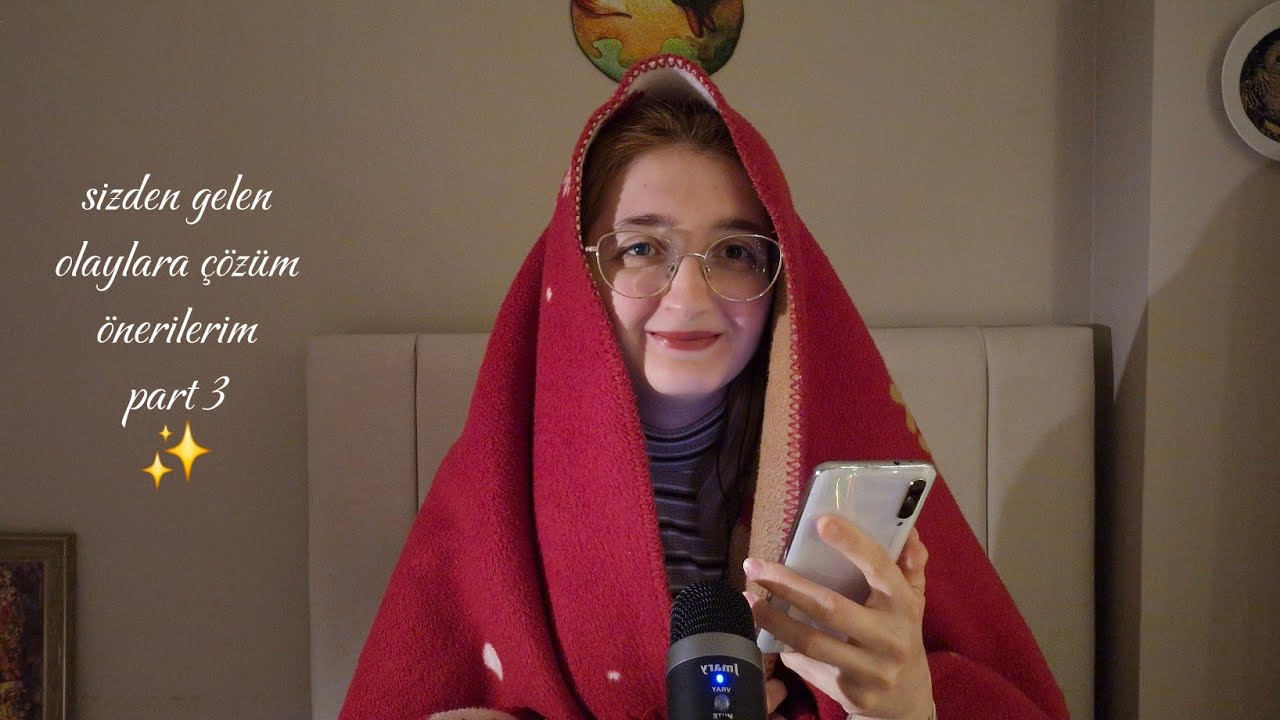 Türkçe ASMR | YATAK SOHBETLERİ 3 | Sizden gelen mailleri cevaplıyorum 💌 | Part 3 ✨️ #questionanswer 