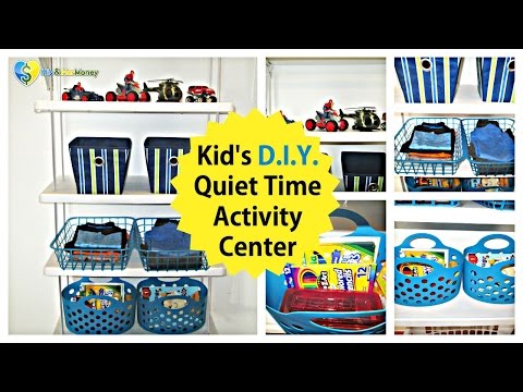 Kid&#39;s D.I.Y. Clothing &amp; Quiet Time Activity Center | Closet Organization