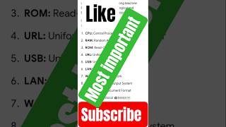 most important computer full form #upgk #viral