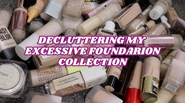 DECLUTTERING MY EXCESSIVE FOUNDATION COLLECTION | makeupwithalixkate