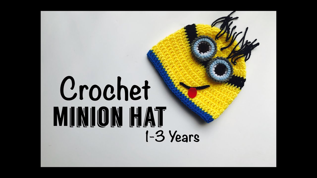 Gorro de Minion a Crochet - TODAS LAS TALLAS - Parte 1 