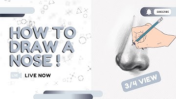 How To Draw A Nose  - [Part 3 (3/4 View)]