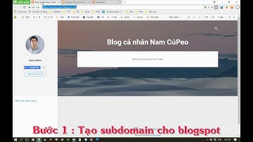 Tạo và trỏ subdomain cho blogspot