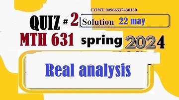 mth 631 quiz 2 solution spring 2024|mth631 quiz 2 solution spring 2024|indexes