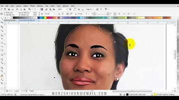 HOW TO DRAW VECTOR CARTOON IN CORELDRAW | SHORT HAIR WOMAN | PART 1