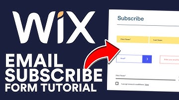 Wix Email Subscribe Form Tutorial | Step by Step