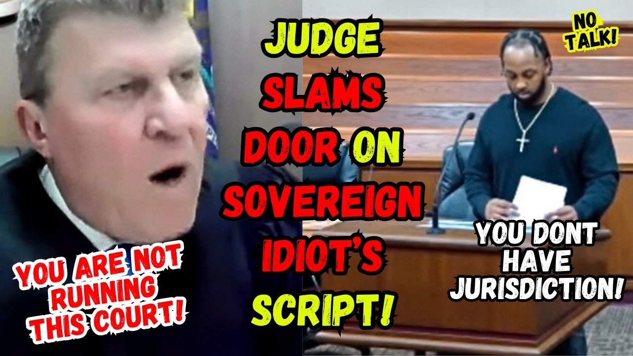 Tough Judge SLAMS the Door on Sovereign Idiot's Attempt to Put on a SHOW in HIS Court!