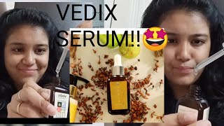 VEDIX SERUM!!!! Next day applying serum// how to apply