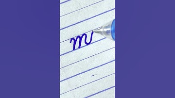 mc - How to write English cursive writing small letter connections | cursive handwriting practice