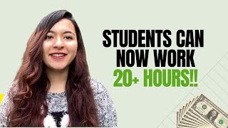 Who is eligible to work 20+ hours as a student in Canada? | Good news for international students