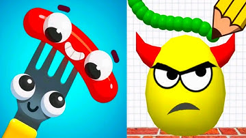 Draw To Smash vs ForkNSausage - All Levels Gameplay (Android,iOS) Part 3