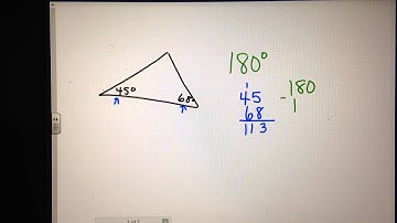 Finding the missing angle of a triangle - scalene