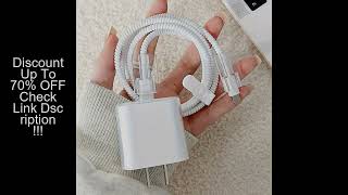 Transparent Protective Soft Case for iPhone 16 15 18/20W  Fast Charging  USB Data Cable Winder Prote screenshot 1