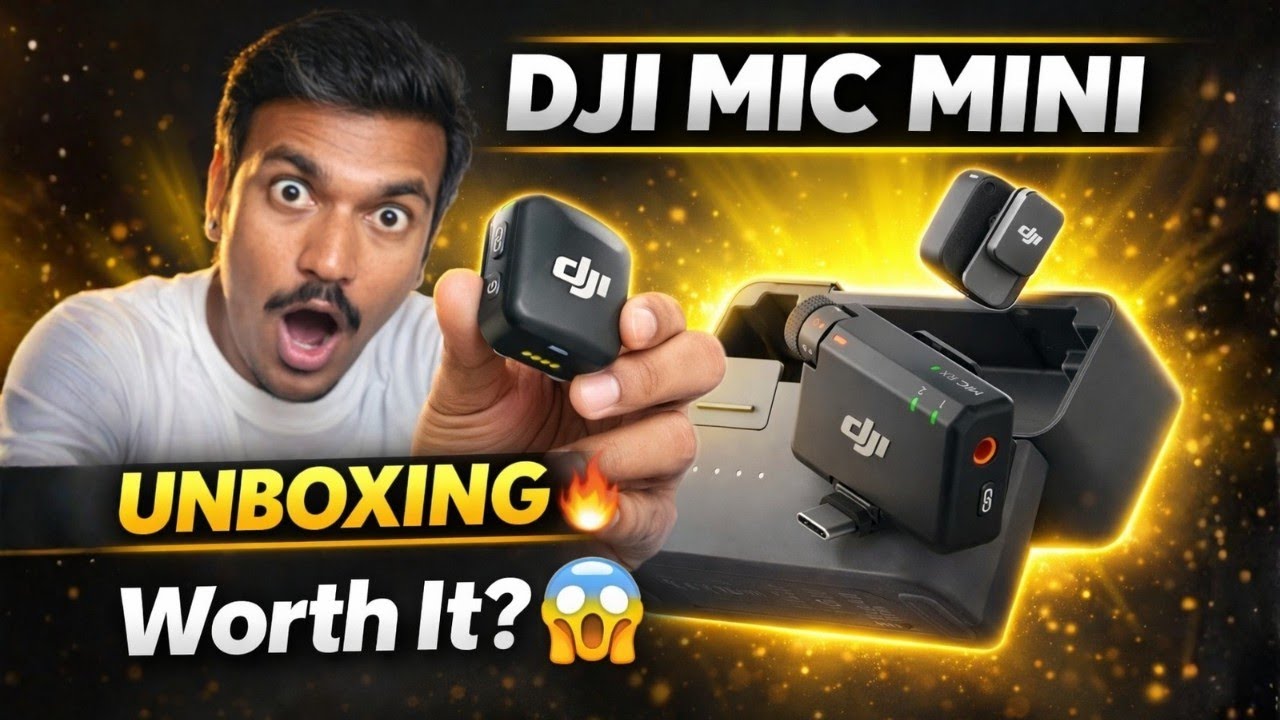 DJI Mic Mini Unboxing 🔥 Best Budget Wireless Mic 2026? | In Hindi
